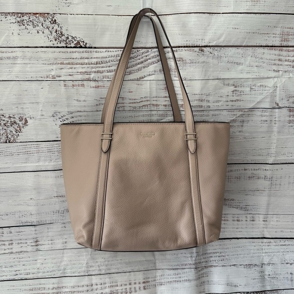 kate spade Handbags - Kate Spade Rose Smoke Leather Tote